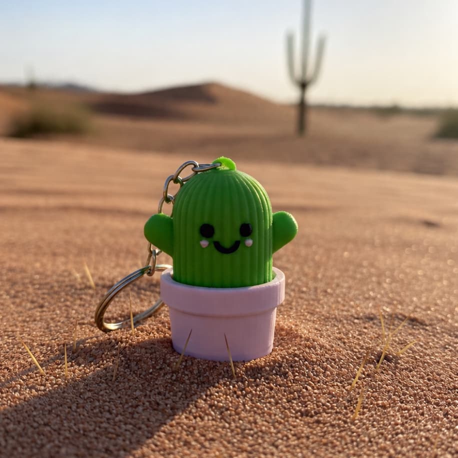 Clicker Kaktüs Anahtarlık - Anahtarlık