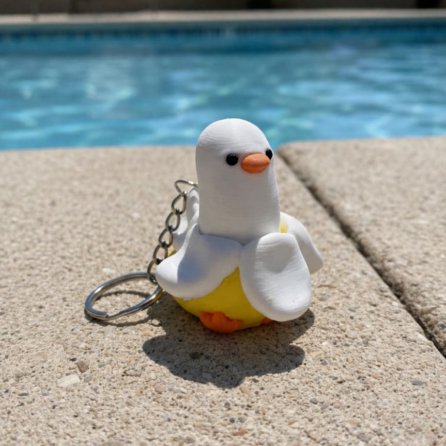 Muz Ördek Clicker Anahtarlık - Anahtarlık