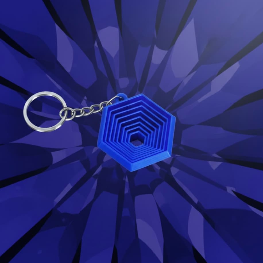 Geometric Vortex Anahtarlık - Anahtarlık